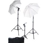 ePhoto Photography Video Portrait Studio Light Kit Photo Umbrella Continuous Lighting Kit with Carrying Case DK3B