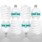 Emart 105 Watt Full Spectrum Photography Lighting Photo Studio Light Bulb, 5500K CFL Daylight Balanced – 4 Pack