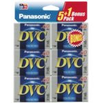 Panasonic Mini-DV Videocassette One Box of 5+1 Extra
