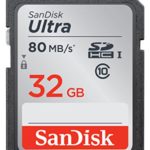 Sandisk Ultra SDHC 32GB 80MB/S C10 Flash Memory Card (SDSDUNC-032G-AN6IN)