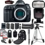 Canon EOS 5D Mark IV Digital SLR Camera Bundle (Body Only) + Professional Accessory Bundle (14 items)