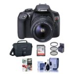 Canon EOS Rebel T6 Digital SLR Camera Kit with EF-S 18-55mm f/3.5-5.6 IS II Lens – Bundle With Camera Case, 16GB SDHC Card, Cleaning Kit, 58mm UV Filter, Software Package