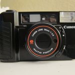 Canon Sure Shot 35mm point and shoot film camera with 38 mm f/2.8 Lens