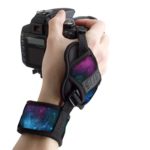 Professional Camera Grip Hand Strap with Galaxy Padded Neoprene Design and Metal Plate by USA Gear – Works With Canon , Fujifilm , Nikon , Sony and more DSLR , Mirrorless , Point & Shoot Cameras