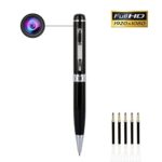 Multi-function Hidden Camera Spy Pen Camera -Full HD 1080P Video Camera Pen Loop Recording, Plug and Play to PC/Mac DVR Cam with Free 5 Black Refill