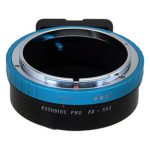 Fotodiox Pro Lens Mount Adapter – Canon FD & FL 35mm SLR lens to Sony Alpha E-Mount Mirrorless Camera Body with Built-In Aperture Control Dial