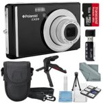 Polaroid iEX29 18MP 10x Digital Camera (Black) and Accessory Bundle W/ 16GB + Card Reader + Case + Xpix Tripod + Fiberitque Cleaning Cloth + Deluxe Starters Kit