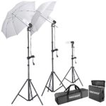 Neewer 600W 5500K Photo Studio Day Light Umbrella Continuous Lighting Kit