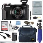 Canon PowerShot G7 X Mark II 20.1MP 4.2x Optical Zoom Digital Camera + 64GB Memory Card + Deluxe Camera Case + HDMI Cable + Spider Tripod + Premium Accessories Bundle