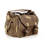 Vintage Waterproof Canvas DSLR SLR Shockproof Camera Shoulder Messenger Bag for Canon Sony Nikon