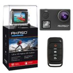 AKASO V50 Native 4K/30fps 20MP WiFi Action Camera with EIS, Ultra HD 30m Waterproof Camera with Remote Control, 170 Degree Wide Angle, 2 Rechargeable Batteries and Mounting Accessories Kit
