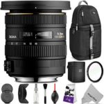 Sigma 10-20mm f/3.5 EX DC HSM ELD SLD Wide-Angle Lens for NIKON DSLR Cameras w/ Essential Photo and Travel Bundle