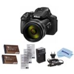 Nikon COOLPIX P900 Digital Camera, 83x Optical Zoom, – BUndle With 2x Spare Batteries , 3x Screen Protectors, AC/DC Charger, Microfiber Cleaning Cloth