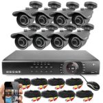 Best Vision 16CH 4-in-1 HD DVR Security Camera System (1TB HDD), 8pcs 1080P High Definition Outdoor Cameras with Night Vision – DIY Kit, App for Smartphone Remote Monitoring