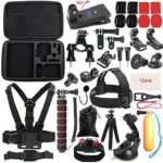 SUREWO Outdoor Sports Accessories Kit for Gopro Hero 6/5/4 Black Hero 5/4 Session 4 Silver 3+ SJ4000/5000/6000 Xiaomi Yi and Sony Sports Dv and More(33 Items)