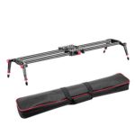 Neewer 39″/1m Carbon Fiber Camera Track Dolly Slider Rail System with 17.5lbs/8kg Load Capacity for Stabilizing Photograph Movie Film Video Making DSLR Camera Nikon Canon Pentax Sony