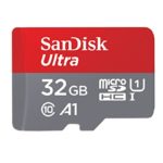 Sandisk Ultra 32GB Micro SDHC UHS-I Card with Adapter – 98MB/s U1 A1 – SDSQUAR-032G-GN6MA