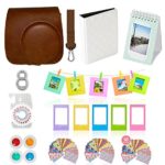 Fujifilm Instax Mini 9 or Mini 8 Instant Camera Accessories Bundle. 11 Piece Gift Box Fuji Accessories Kit Includes: Instax Mini Case, 2 Photo Albums, Filters, Selfie Lens, 60 Stickers & More