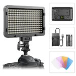 LED Video Light, ESDDI 176 LED Ultra Bright Dimmable Camera Light Panel for Canon, Nikon, Pentax, Panasonic, Sony, Samsung, Olympus and Other Digital SLR Cameras/Camcorders