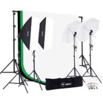 Upland Photography Studio Lighting Kit, 800W 5500K Umbrella Softbox Continuous Light Kit for Product, Portrait and Video Shoot