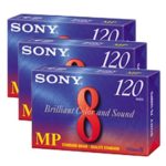 Sony Camcorder Cassettes 120 Minute, 8mm (3-Pack) (Discontinued by Manufacturer)