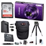 Canon PowerShot ELPH 360 HS Digital Camera w/ 32GB SD Card & Accessory Bundle