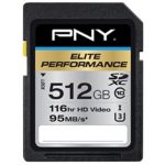 PNY Elite Performance 512GB SDXC Class 10 UHS-I, U3 Up to 95MB/sec (P-SDX512U3H-GE)