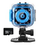 Ourlife kids Waterproof Camera with Video Recorder includes 8GB memory card (Blue)