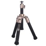 Gold color mini tripod N215A aluminum alloy table travel tiny tripod for dslr camera cellphone