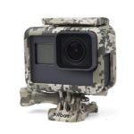 SHOOT Camouflage Gray Protective Frame Mount Stand Housing Case For GoPro HERO 6/5/HERO(2018) Side Open Mount Shell Cover for Go Pro Hero 5 Action Camera Accessories