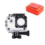 VVHOOY Waterproof Case Housing with Float Sponge for AKASO Action Camera 1080P HD/APEMAN/NEXGADGET/Victure/SOOCOO/WiMiUS Q1,Q2/SJ4000 Underwater Sport Action Camera