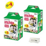 Fujifilm INSTAX Mini Instant Film 4 Pack 40 SHEETS (White) For Fujifilm Mini 8 & Mini 9 Cameras