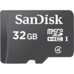 SanDisk 32GB MicroSDHC High Speed Class 4 Card with MicroSD to SD Adapter