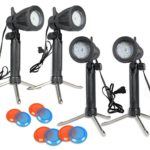 Slow Dolphin Photography Continuous LED Portable Light Lamp for Table Top Photo Studio with Color Filters-4 Sets