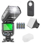 Neewer NW561 Speedlite Flash Kit for Canon Nikon Olympus Fujifilm DSLR Cameras, Includes: Flash +Flash Diffuser +5-in-1 Remote Control +4 Batteries