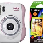 Fujifilm Instax Mini 26 + Rainbow Film Bundle – Pink/White
