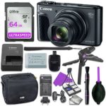 Canon Powershot SX730 Point & Shoot Digital Camera Bundle w/ Tripod Hand Grip , 64GB SD Memory , Case and More