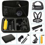 NavTour Outdoor Sports Camera Accessories Kits for Gopro Hero 6 5 4 3+ 3 2 1 SJ4000 SJ5000 SJ6000, Lightdow LD6000 LD4000, DBPower EX5000 with Carrying Case/Chest Strap/Octopus Tripod