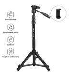 Sobrovo Camera Monopod 70″ Removable Aluminum Telescoping Camera Tripod With Pan-Head For Canon Nikon DSLR DV Quick Release Plate Including Carrying Bag