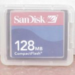 128MB Sandisk CF (Compact Flash) Card SDCFB-128 or SDCFJ-128 (CAV)