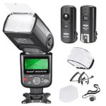 Neewer PRO i-TTL FlashDeluxe Kit for NIKON DSLR D7100 D7000 D5300 D5200 D5100 D5000 D3200 D3100 D3300 D90 D800 D700 D300 D300S D610, D600, D4 D3S D3X D3 D200 N90S F5 F6 F100 F90 F90X D4S D SLR Camera- Includes: Neewer VK750 II Auto-Focus Flash + Wireless Trigger +N1-Cord & N3-Cord Cables + Hard & Soft Flash Diffuser + Lens Cap Holder