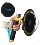 TELESIN 6”Dome Port Camera Lens Transparent Cover for GoPro Hero 6 Hero 5 Black HERO 2018, with Waterproof Housing Case Pistol Trigger Floating Hand Grip, Underwater Diving Photography Accessories