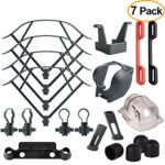 Kuuqa 7 Pack Accessory Kits for Mavic Pro, Propeller Prop Guard, Landing Gear Extender, Lens Hood, Remote Controller Joystick Protector, Propeller Guard Fixator, Gimbal Guard Protector, Motor Cap