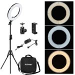 Zomei 12-inch Inner/14-inch Outer LED Ring Light 36W 5500K Lighting Kit with Tripod Stand Ball Head and Phone adapter for Camera Smartphone Youtube Video Shooting