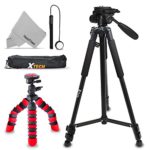 Xtech Double Tripod Kit with 72” Inch Tripod + 12” Flexible Tripod for Canon Powershot SX730 HS, SX620 HS, SX720 HS, SX710 HS, SX610 HS, G9 X Mark II, G7 X Mark II, SX540 HS, SX42