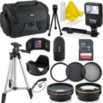 Professional 58MM Accessory Bundle Kit For Canon Rebel T6i T6 T6S T5 T5i T7 T7i T4i T3 T3i T2i T1i & DSLR Cameras, 15 Accessories for Canon