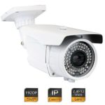 GW Security 5MP 2592 x 1920 Pixel Super HD 1920P High Resolution Network PoE 1080P Security Bullet IP Camera with 2.8-12mm Varifocal Zoom Len and 72Pcs IR LED up to 196FT IR Distance