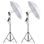 Emart Photography Umbrella Lighting Kit, 400W 5500K Photo Portrait Continuous Reflector Lights for Camera Video Studio Shooting Daylight