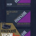 Maxell VHS-C 3-Pack video cassettes