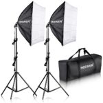 Neewer 700W Professional Photography 24×24 inches/60×60 centimeters Softbox with E27 Socket Light Lighting Kit